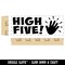 High Five Teacher Student School Self-Inking Rubber Stamp Ink Stamper